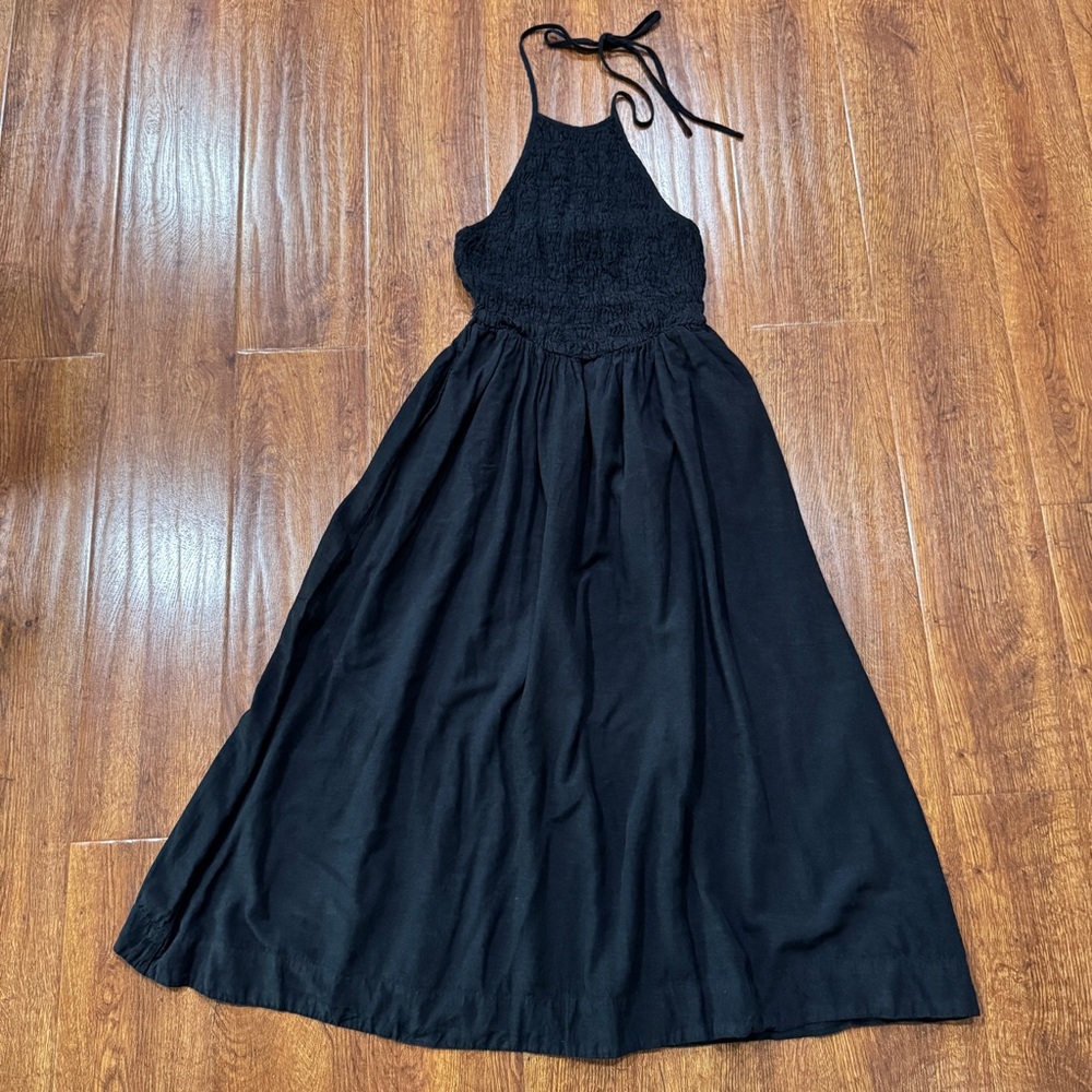 Free People FP Movement Black Halter Maxi Dress - Picture 2 of 9